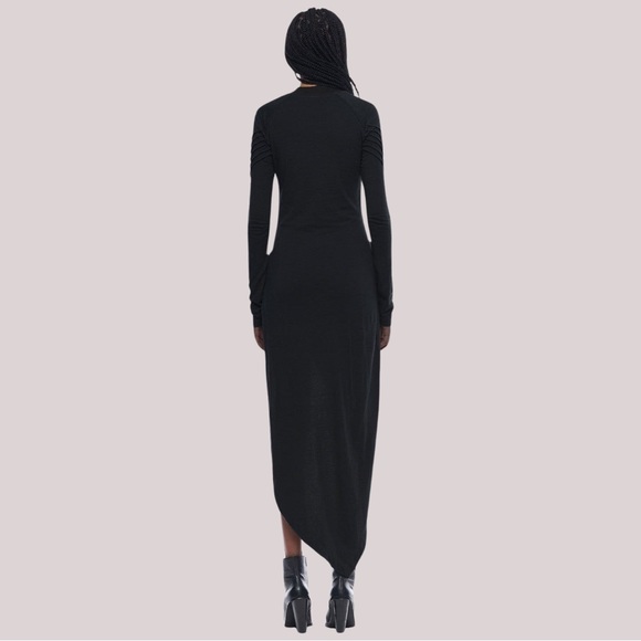 Jonny Cota Asymmetrical Mini Dress in Black - Picture 3 of 3